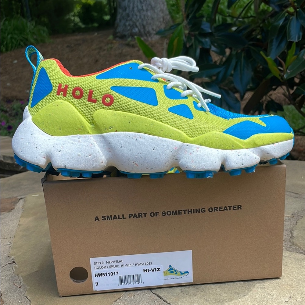 Holo Blue and Yellow Sneakers